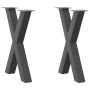Patas para mesa de comedor en forma de X 2 uds acero antracita de , Patas para mesas - Ref: Foro24-4012974, Precio: 98,46 €, ...