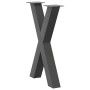 Patas para mesa de comedor en forma de X 2 uds acero antracita de , Patas para mesas - Ref: Foro24-4012974, Precio: 98,46 €, ...