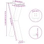 Patas para mesa de comedor en forma de X 2 uds acero antracita de , Patas para mesas - Ref: Foro24-4012974, Precio: 98,46 €, ...