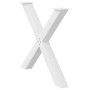 Patas para mesa de comedor en forma de X 3 uds acero blanco de , Patas para mesas - Ref: Foro24-4012997, Precio: 163,19 €, De...