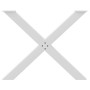 Patas para mesa de comedor en forma de X 3 uds acero blanco de , Patas para mesas - Ref: Foro24-4012997, Precio: 163,19 €, De...