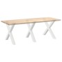 Patas para mesa de comedor en forma de X 3 uds acero blanco de , Patas para mesas - Ref: Foro24-4012997, Precio: 163,19 €, De...