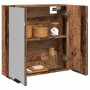 Armario de espejo de baño contrachapada envejecida 64x20x66,5cm de , Tocadores de baño - Ref: Foro24-856940, Precio: 74,14 €,...