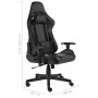 Drehbarer Gaming-Stuhl aus schwarzem PVC von vidaXL, Gaming-Stühle - Ref: Foro24-20478, Preis: 172,06 €, Rabatt: %