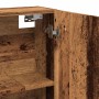 Armario de espejo de baño contrachapada envejecida 64x20x66,5cm de , Tocadores de baño - Ref: Foro24-856940, Precio: 74,14 €,...