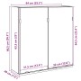 Armario de espejo de baño contrachapada envejecida 64x20x66,5cm de , Tocadores de baño - Ref: Foro24-856940, Precio: 74,14 €,...