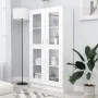 Vitrina de madera contrachapada blanco 82,5x30,5x150 cm de vidaXL, Librerías y estanterías - Ref: Foro24-802759, Precio: 132,...
