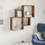 Estante de pared madera ingeniería envejecida 80x15x78,5 cm de , Estantes y estanterías - Ref: Foro24-856610, Precio: 31,22 €...