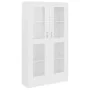 Vitrina de madera contrachapada blanco 82,5x30,5x150 cm de vidaXL, Librerías y estanterías - Ref: Foro24-802759, Precio: 132,...