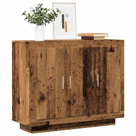 Aparador de madera de ingeniería envejecida 92x35x75 cm de , Aparadores - Ref: Foro24-856864, Precio: 88,79 €, Descuento: %