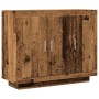 Aparador de madera de ingeniería envejecida 92x35x75 cm de , Aparadores - Ref: Foro24-856864, Precio: 88,79 €, Descuento: %