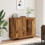 Aparador de madera de ingeniería envejecida 92x35x75 cm de , Aparadores - Ref: Foro24-856864, Precio: 88,79 €, Descuento: %