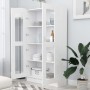 Vitrina de madera contrachapada blanco 82,5x30,5x150 cm de vidaXL, Librerías y estanterías - Ref: Foro24-802759, Precio: 145,...