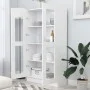 Vitrina de madera contrachapada blanco 82,5x30,5x150 cm de vidaXL, Librerías y estanterías - Ref: Foro24-802759, Precio: 132,...