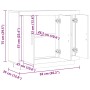 Aparador de madera de ingeniería envejecida 92x35x75 cm de , Aparadores - Ref: Foro24-856864, Precio: 88,79 €, Descuento: %