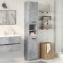 Armario de baño contrachapada gris hormigón 32x34x188,5 cm de , Tocadores de baño - Ref: Foro24-856942, Precio: 80,57 €, Desc...