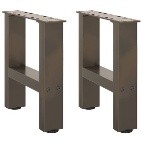 Patas para mesa de centro de acero natural 2 uds 30x(30-31) cm de , Patas para mesas - Ref: Foro24-4013255, Precio: 47,47 €, ...