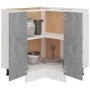Armario inferior esquina madera de ingeniería gris hormigón de vidaXL, Armarios de cocina - Ref: Foro24-802493, Precio: 93,04...
