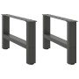 Patas de mesa de centro antracita 2 uds acero 50x(30-31) cm de , Patas para mesas - Ref: Foro24-4013262, Precio: 61,90 €, Des...