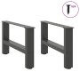 Patas de mesa de centro antracita 2 uds acero 50x(30-31) cm de , Patas para mesas - Ref: Foro24-4013262, Precio: 61,90 €, Des...