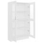 Vitrina de madera contrachapada blanco 82,5x30,5x150 cm de vidaXL, Librerías y estanterías - Ref: Foro24-802759, Precio: 145,...