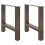 Patas para mesa de centro de acero natural 2 uds 50x(42-43) cm de , Patas para mesas - Ref: Foro24-4013283, Precio: 60,40 €, ...