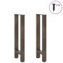 Patas para mesa de centro de acero natural 2 uds 28x(72-73) cm de , Patas para mesas - Ref: Foro24-4013295, Precio: 62,70 €, ...