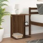 Mesita de noche madera de ingeniería marrón roble 46,5x29x61 cm de , Mesitas de noche - Ref: Foro24-858662, Precio: 37,82 €, ...