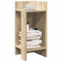 Mesas auxiliares 2 uds con estante roble sonoma 25,5x27x60 cm de , Mesas auxiliares - Ref: Foro24-858547, Precio: 43,45 €, De...