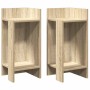 Mesas auxiliares 2 uds con estante roble sonoma 25,5x27x60 cm de , Mesas auxiliares - Ref: Foro24-858547, Precio: 43,45 €, De...