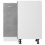 Armario inferior esquina madera de ingeniería gris hormigón de vidaXL, Armarios de cocina - Ref: Foro24-802493, Precio: 94,23...