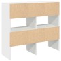 Zapateros 2 uds apilables blanco 89,5x30x40 cm de , Organizadores de vestidores y perchas de barra - Ref: Foro24-858840, Prec...