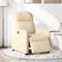 Sillón reclinable eléctrico de tela crema de , Sillones - Ref: Foro24-3302960, Precio: 233,08 €, Descuento: %