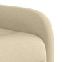 Sillón reclinable eléctrico de tela crema de , Sillones - Ref: Foro24-3302960, Precio: 233,08 €, Descuento: %