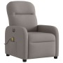 Sillón reclinable de masaje eléctrico tela gris taupe de , Sillones - Ref: Foro24-3302969, Precio: 242,01 €, Descuento: %