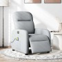 Sillón reclinable de masaje eléctrico tela gris claro de , Sillones - Ref: Foro24-3302962, Precio: 247,46 €, Descuento: %