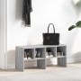 Zapatero apilable gris sonoma 89,5x30x40 cm de , Organizadores de vestidores y perchas de barra - Ref: Foro24-858849, Precio:...