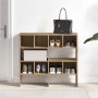 Zapateros 2 uds apilables roble artesanal 89,5x30x40 cm de , Organizadores de vestidores y perchas de barra - Ref: Foro24-858...