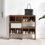 Zapateros 2 uds apilables madera vieja 89,5x30x40 cm de , Organizadores de vestidores y perchas de barra - Ref: Foro24-858854...