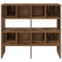 Zapateros 2 uds apilables madera vieja 89,5x30x40 cm de , Organizadores de vestidores y perchas de barra - Ref: Foro24-858854...