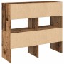 Zapateros 2 uds apilables madera vieja 89,5x30x40 cm de , Organizadores de vestidores y perchas de barra - Ref: Foro24-858854...