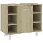 Armario de baño madera contrachapada color roble 60x32x53,5 cm de vidaXL, Muebles de baño - Ref: Foro24-802636, Precio: 50,78...