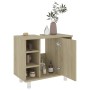 Armario de baño madera contrachapada color roble 60x32x53,5 cm de vidaXL, Muebles de baño - Ref: Foro24-802636, Precio: 50,78...