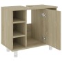 Armario de baño madera contrachapada color roble 60x32x53,5 cm de vidaXL, Muebles de baño - Ref: Foro24-802636, Precio: 50,78...
