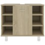 Armario de baño madera contrachapada color roble 60x32x53,5 cm de vidaXL, Muebles de baño - Ref: Foro24-802636, Precio: 50,78...