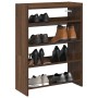 Mueble zapatero madera contrachapada marrón roble 60x25x81 cm de , Zapateros y organizadores de calzado - Ref: Foro24-859884,...