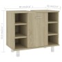 Armario de baño madera contrachapada color roble 60x32x53,5 cm de vidaXL, Muebles de baño - Ref: Foro24-802636, Precio: 50,78...
