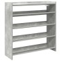 Mueble zapatero madera contrachapada gris hormigón 80x25x81 cm de , Zapateros y organizadores de calzado - Ref: Foro24-859908...