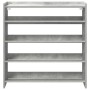 Mueble zapatero madera contrachapada gris hormigón 80x25x81 cm de , Zapateros y organizadores de calzado - Ref: Foro24-859908...