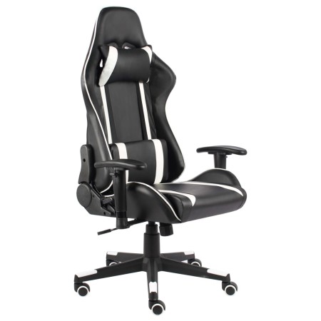 Silla gaming giratoria PVC blanco de vidaXL, Sillones para videojuegos - Ref: Foro24-20482, Precio: 163,33 €, Descuento: %
